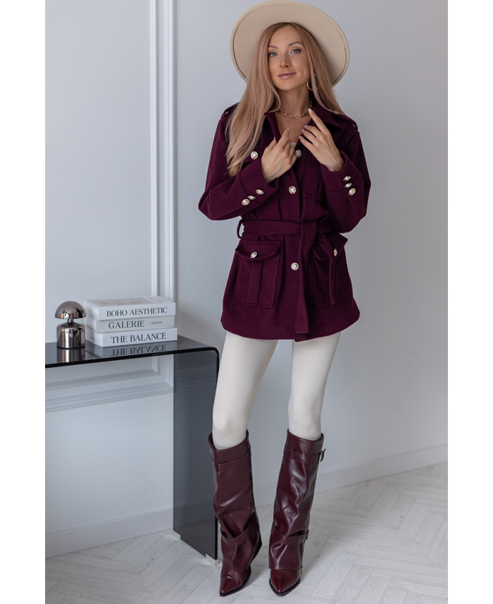 Kurtka Norma Bordowa