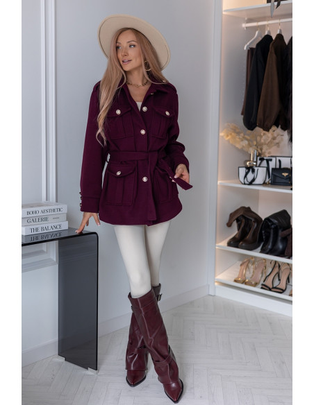 Kurtka Norma Bordowa