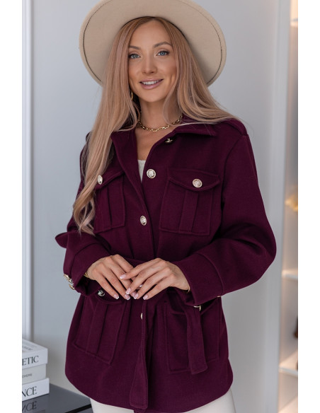 Kurtka Norma Bordowa