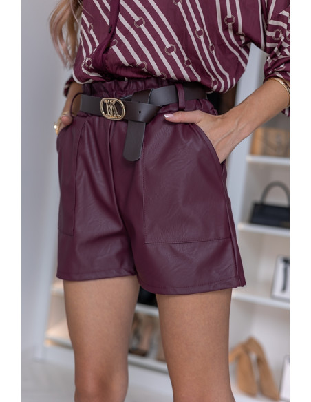 Krótkie Spodenki Nossa Bordowe