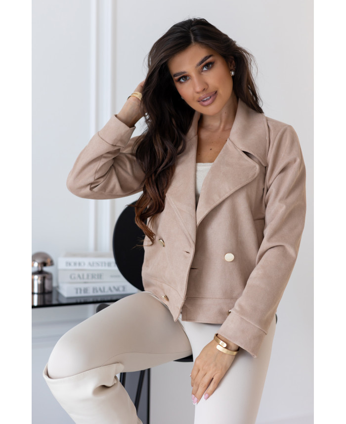 Kurtka Zamszowa Deal Ciemny Beż