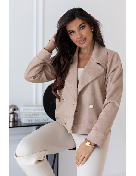 Kurtka Zamszowa Deal Ciemny Beż