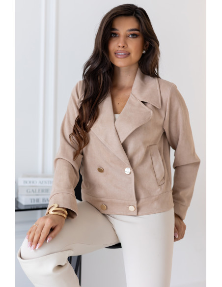 Kurtka Zamszowa Deal Ciemny Beż