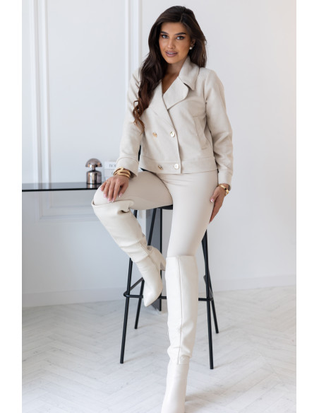 Kurtka Zamszowa Deal Jasny Beż