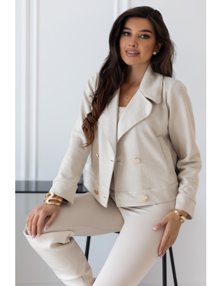 Kurtka Zamszowa Deal Jasny Beż