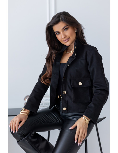 Kurtka Zamszowa Bridge Czarna