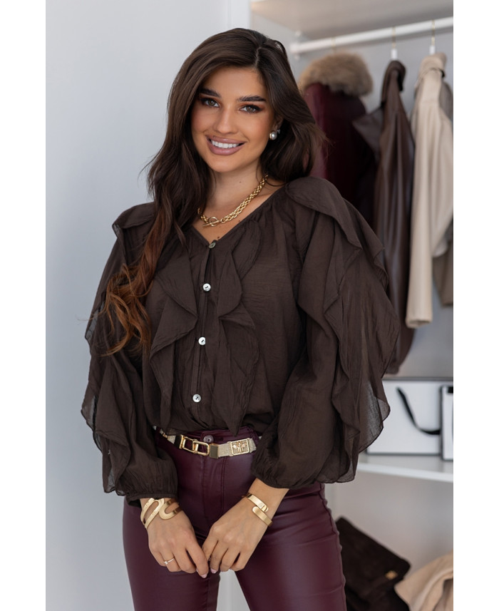 Bluzka Nobo Brązowa