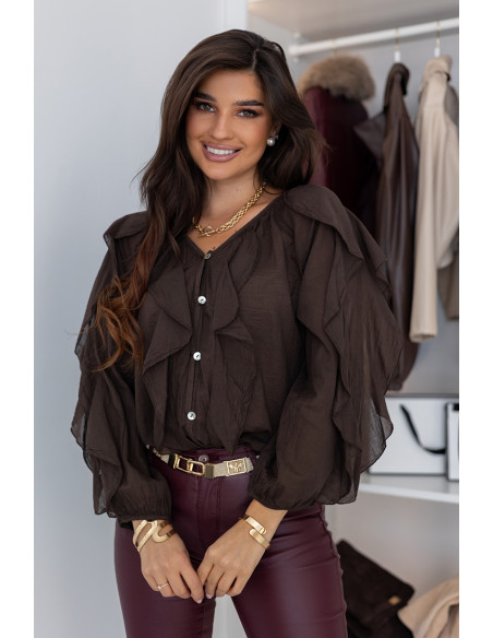 Bluzka Nobo Brązowa