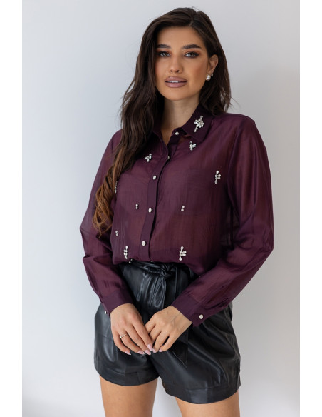 Koszula Ricca Bordowa