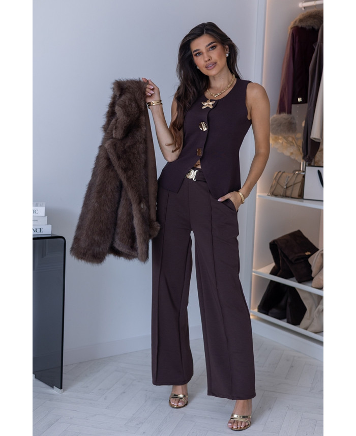 Bluzka Toffi Brązowa