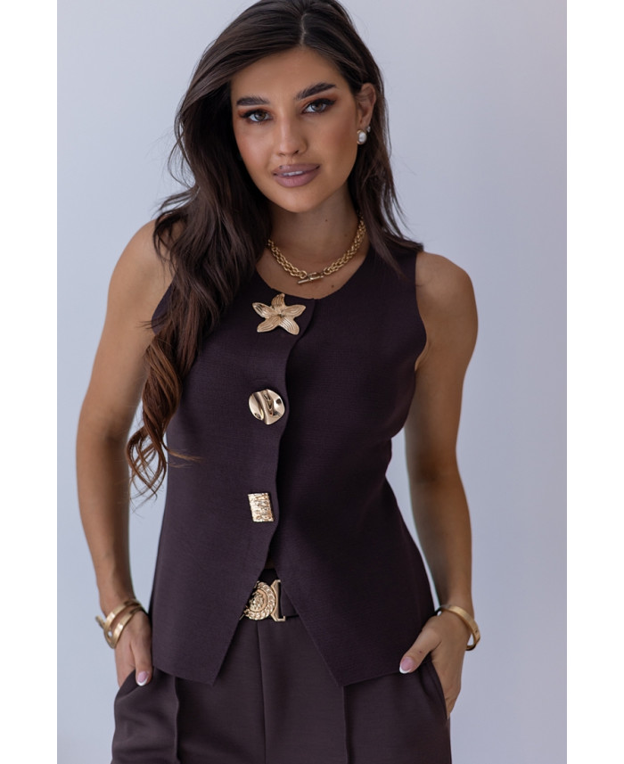 Bluzka Toffi Brązowa