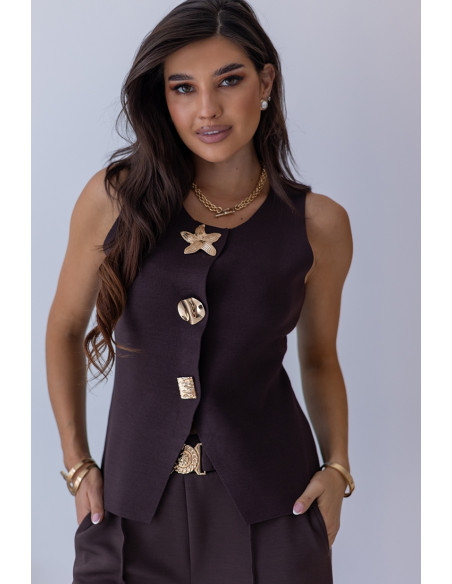 Bluzka Toffi Brązowa