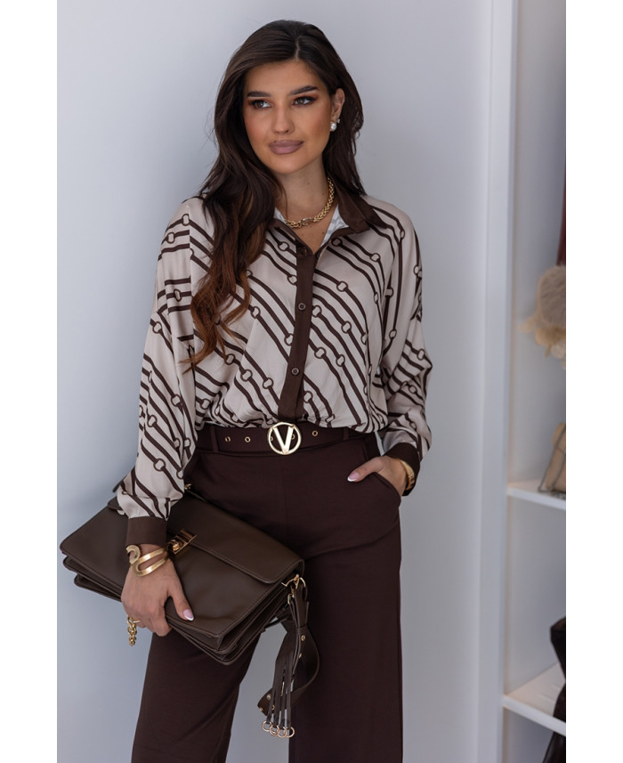 Koszula Satin Vero Beżowa