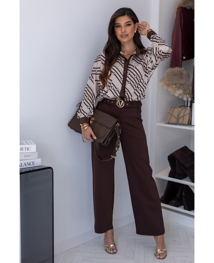 Koszula Satin Vero Beżowa