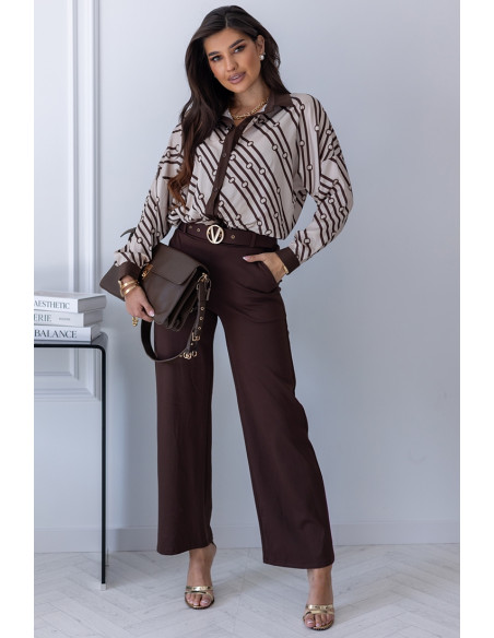 Koszula Satin Vero Beżowa