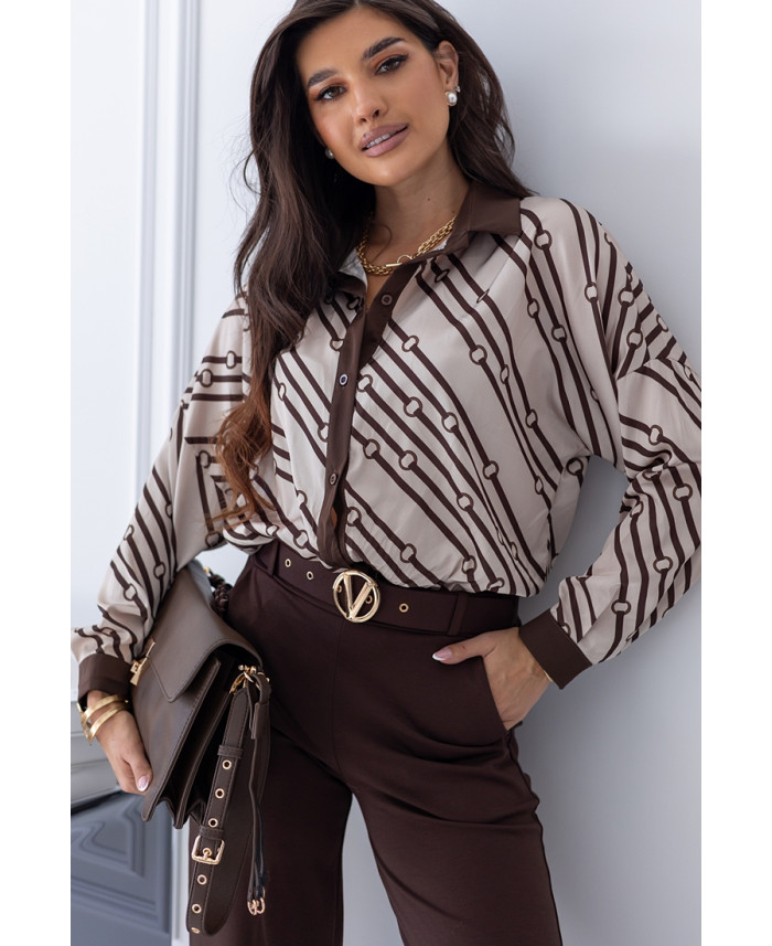 Koszula Satin Vero Beżowa