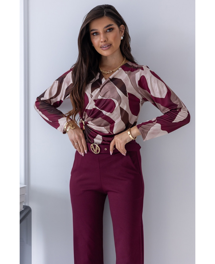 Bluzka Kalla Bordowa