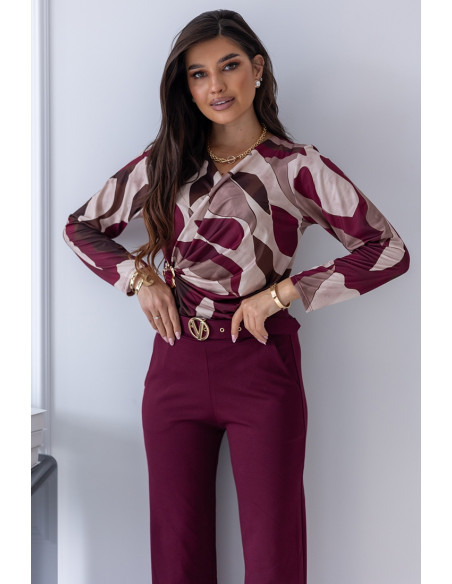 Bluzka Kalla Bordowa