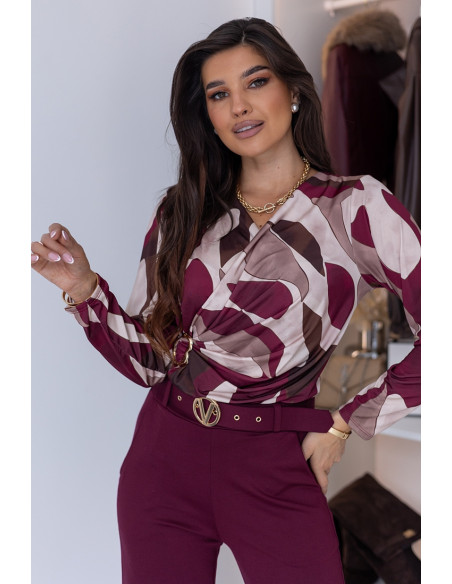 Bluzka Kalla Bordowa