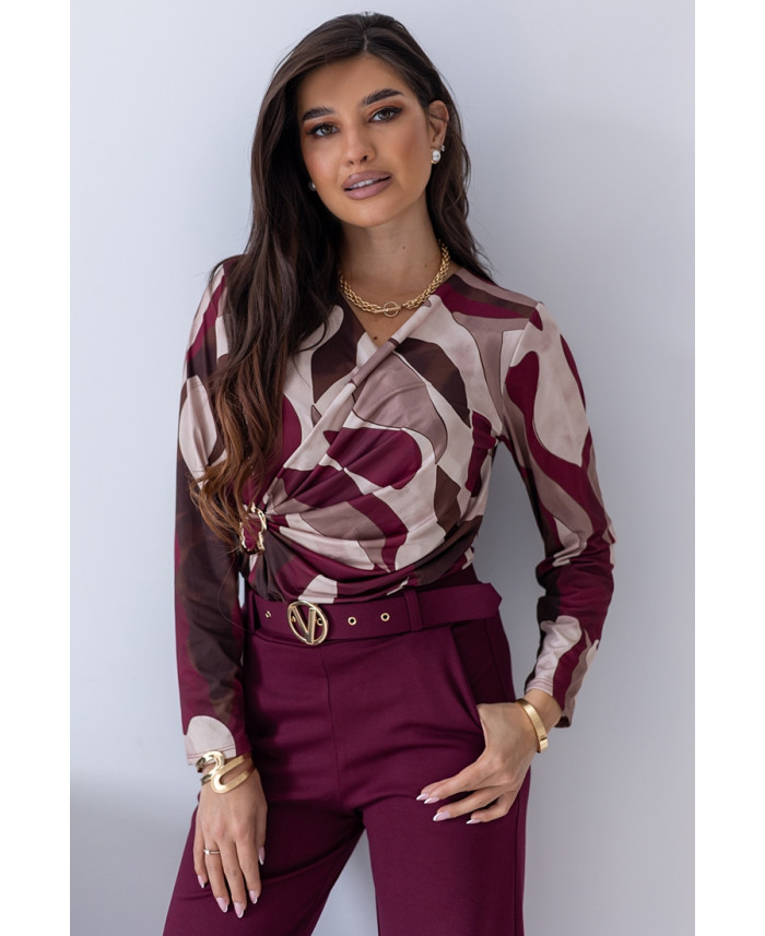 Bluzka Kalla Bordowa