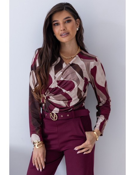Bluzka Kalla Bordowa