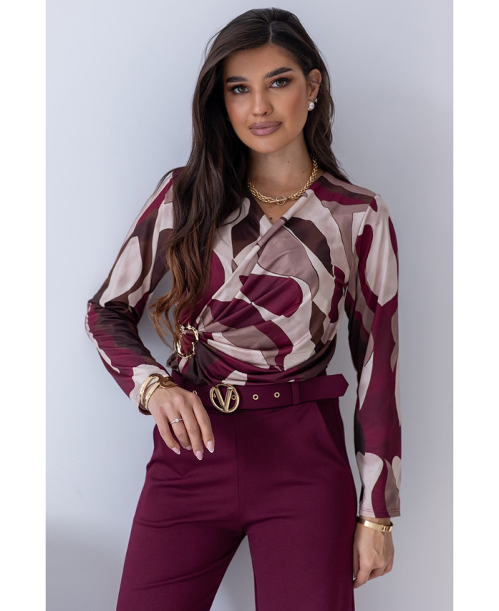 Bluzka Kalla Bordowa