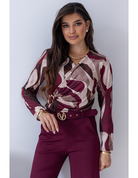 Bluzka Kalla Bordowa
