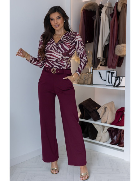 Spodnie Vote Bordowe