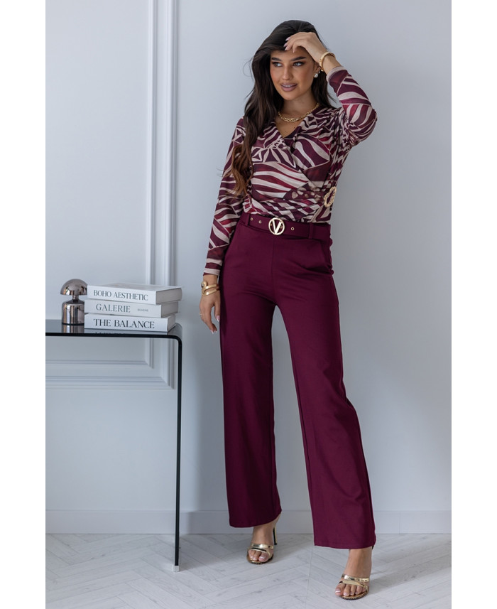 Spodnie Vote Bordowe