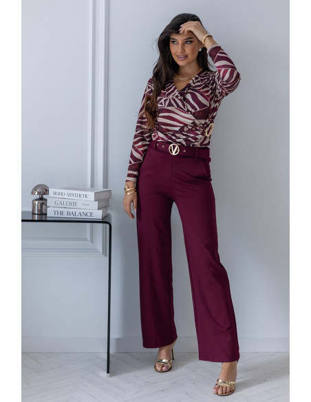 Spodnie Vote Bordowe