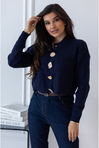 Sweter Slove Granatowy