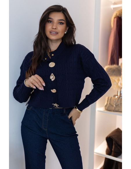 Sweter Slove Granatowy