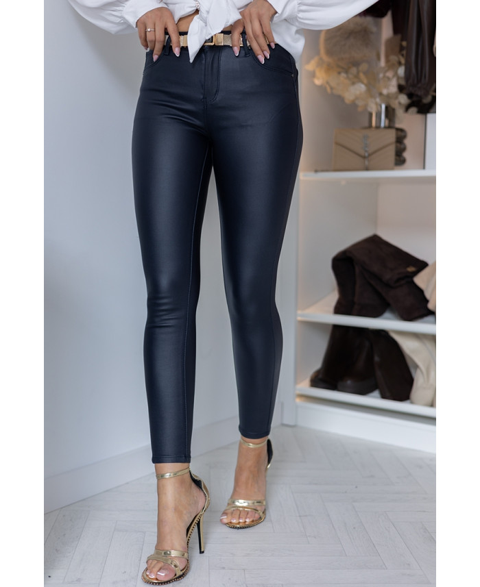 Spodnie Woskowane Granatowe