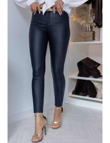 Spodnie Woskowane Granatowe