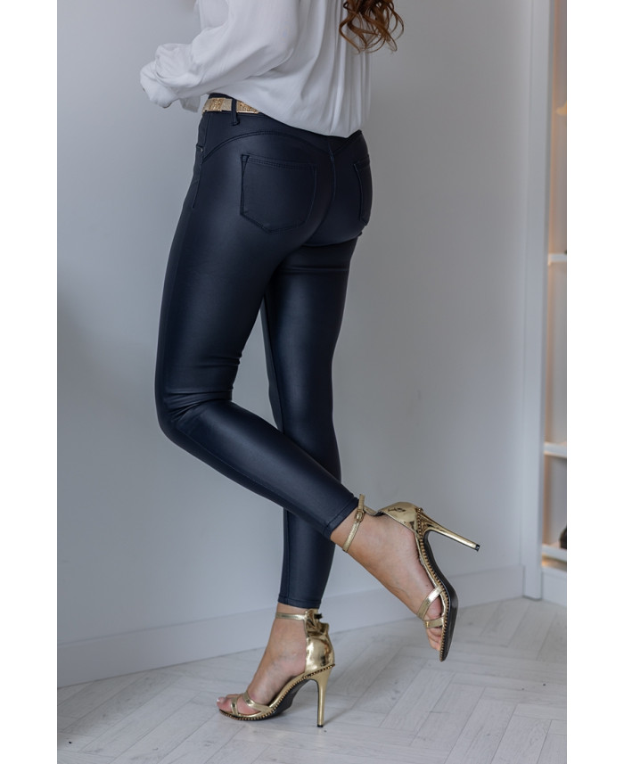 Spodnie Woskowane Granatowe