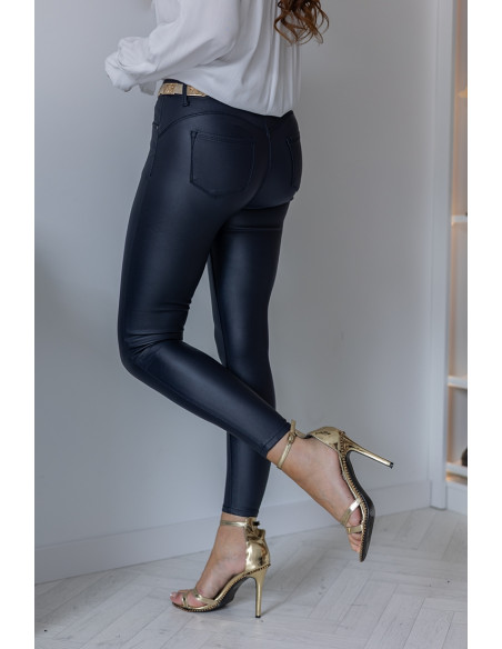 Spodnie Woskowane Granatowe