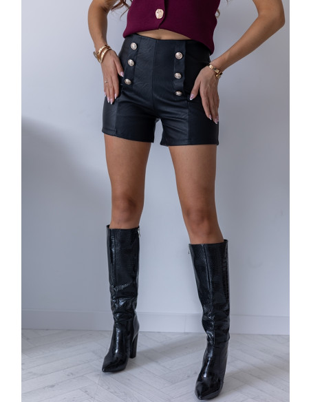 Krótkie Spodenki Buttoni Czarne