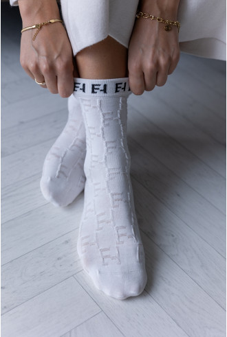 Skarpetki FF Białe 2