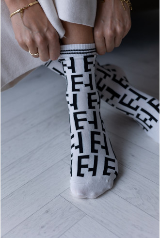 Skarpetki Feel Biało-Czarne 2