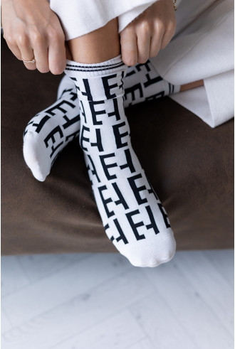 Skarpetki Feel Biało-Czarne