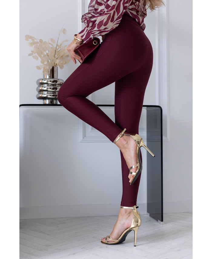 Leginsy Buttoni Bordowe