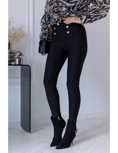 Leginsy Buttoni Czarne