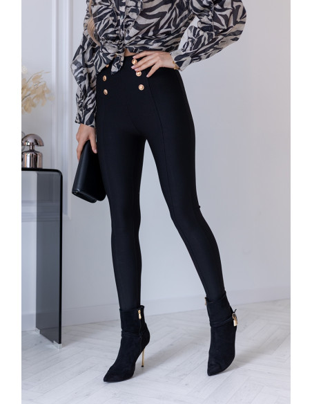 Leginsy Buttoni Czarne