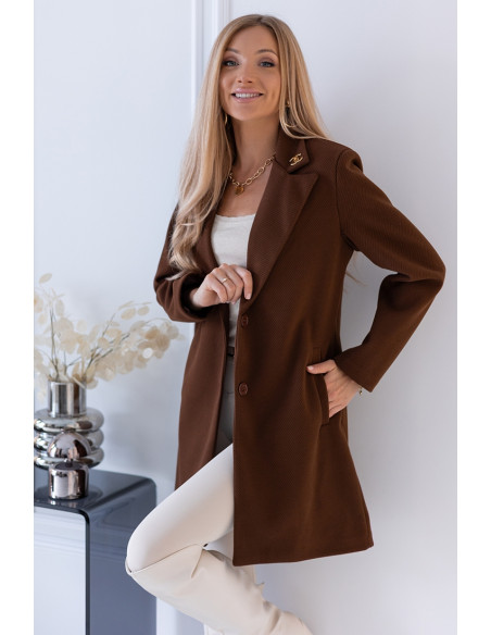 Płaszcz Dyplomatka Brązowy