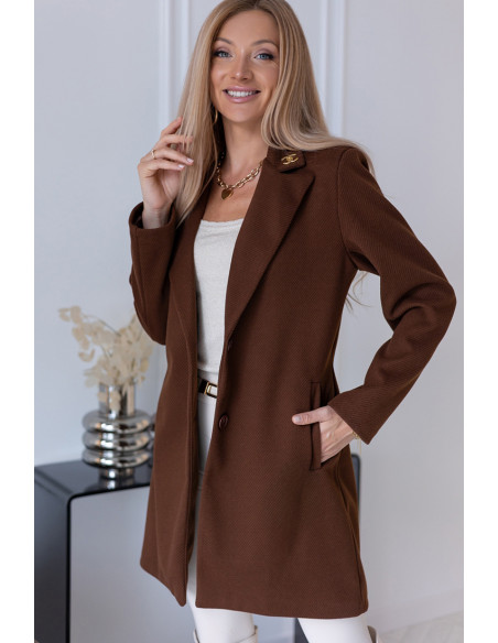 Płaszcz Dyplomatka Brązowy