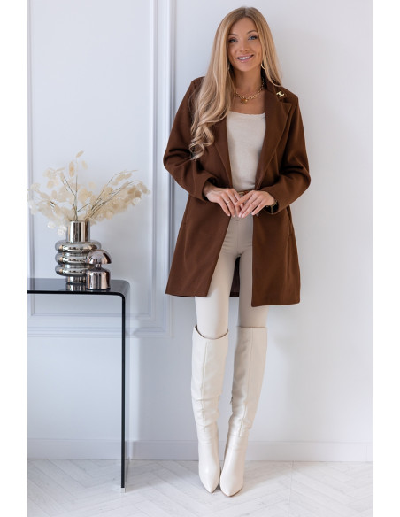 Płaszcz Dyplomatka Brązowy