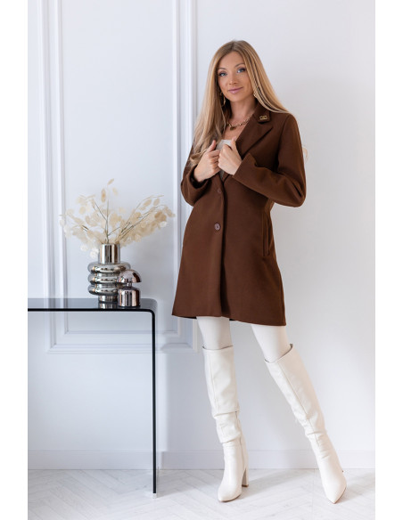 Płaszcz Dyplomatka Brązowy