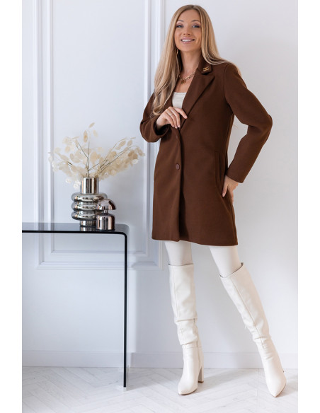 Płaszcz Dyplomatka Brązowy