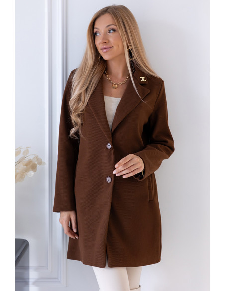 Płaszcz Dyplomatka Brązowy