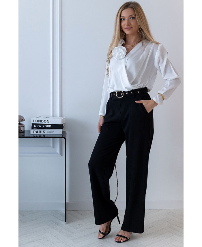 Bluzka Rose Satin Biała